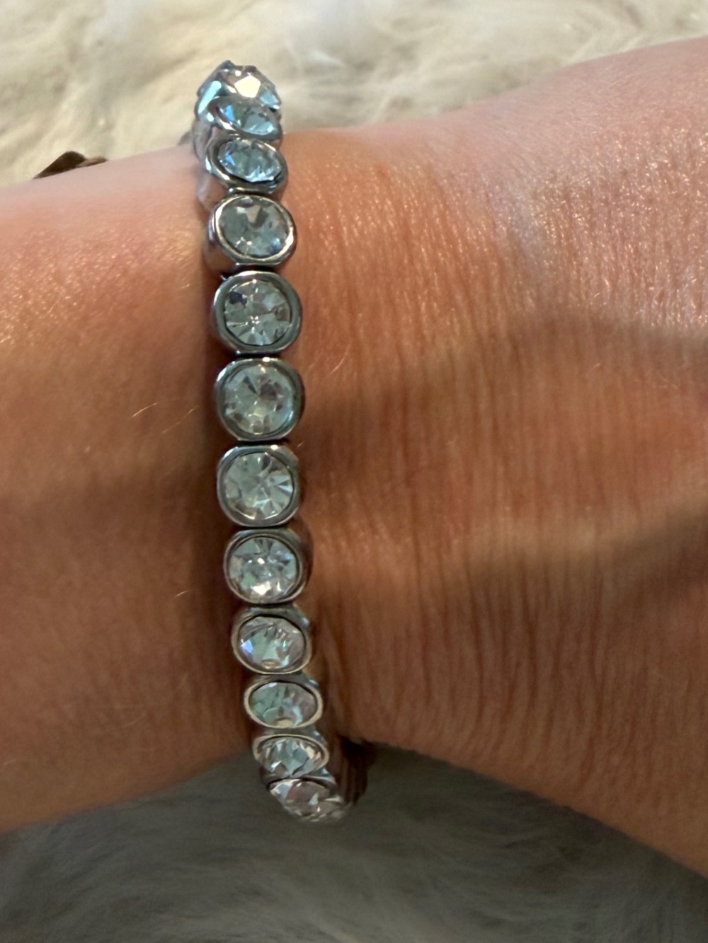 Chico's Faux Tennis Stretch Bracelet